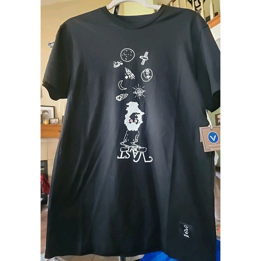 Vast Life Small Mens T-Shirt Surf‎ Yogi Graphic Top NWT A120 Yoga Always Wins